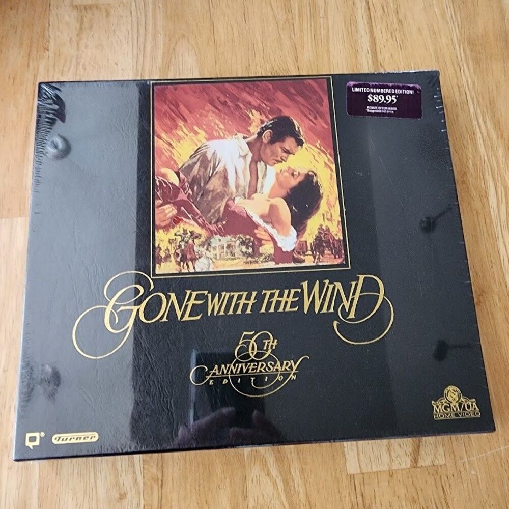 Gone With the Wind 50TH Anniversary Edition (VHS, 1990, 2-Tape Set) NEW, Sealed